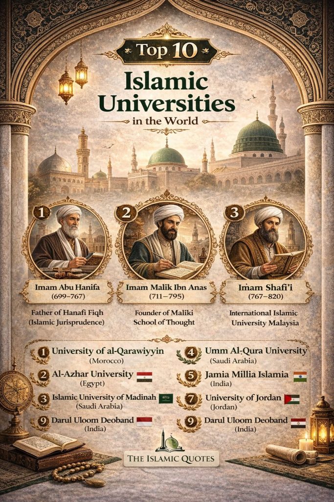 Top islamic universities in world