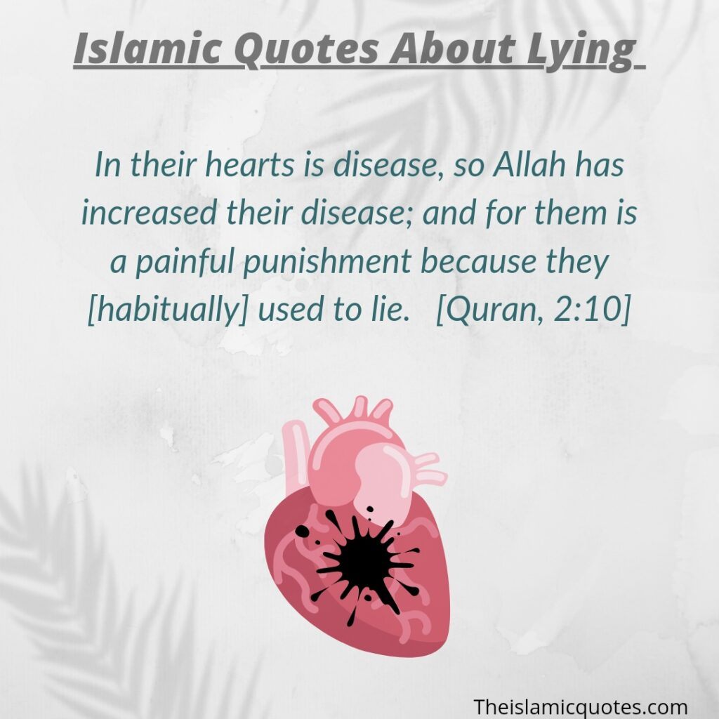 50 Islamic Quotes About Lying with Images  