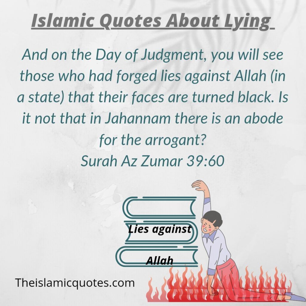 Lying against Allah Islamic quotes about lying