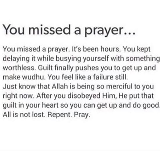 missed salah