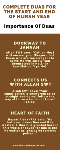 Duas For The Start And End Of Hijrah Year