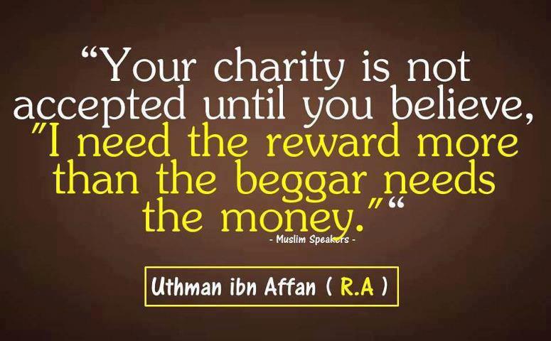 Image result for sincerity in charity in islam