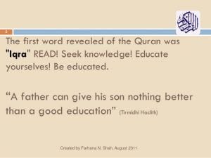 islamic quotes on education