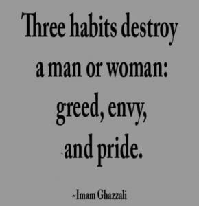 35 Islamic Quotes About Greed - Quran and Hadith on Greed  