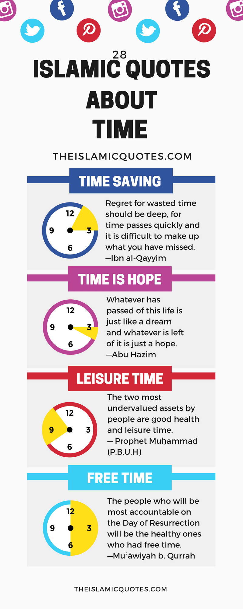 28 Best Islamic Quotes About Time - Importance of Time in Islam  