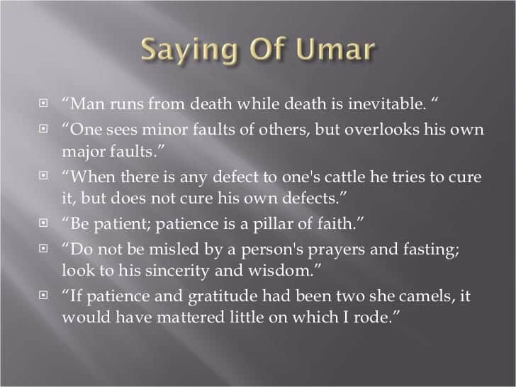 Hazrat Umar Farooq R.A Quotes-70+ Sayings of Umar Bin Khattab  