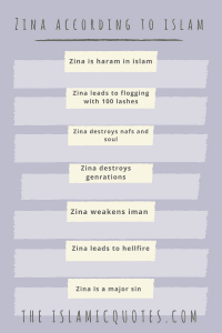 Zina in Islam - 30 Islamic Quotes about Zina and Punishment