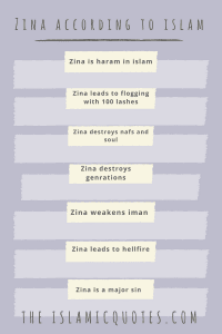 Zina in Islam - 30 Islamic Quotes about Zina and Punishment  