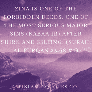 Zina in Islam - 30 Islamic Quotes about Zina and Punishment  