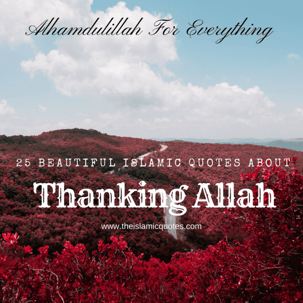 25 Beautiful Thanking Allah Quotes - Alhamdulillah Quotes