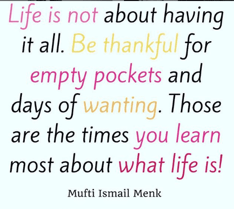 islamic quotes on being grateful