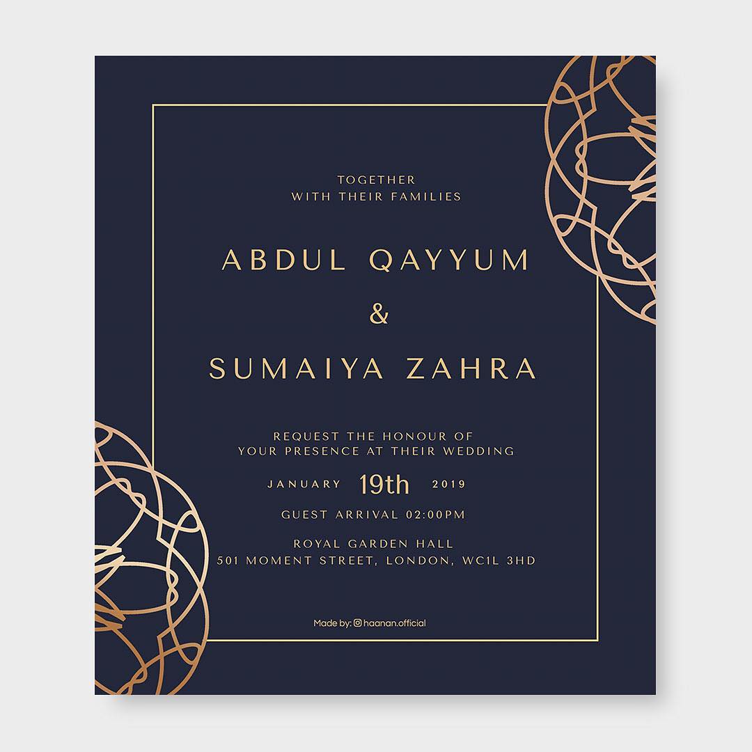 25 Islamic Wedding Invitation Card Designs For Muslims  