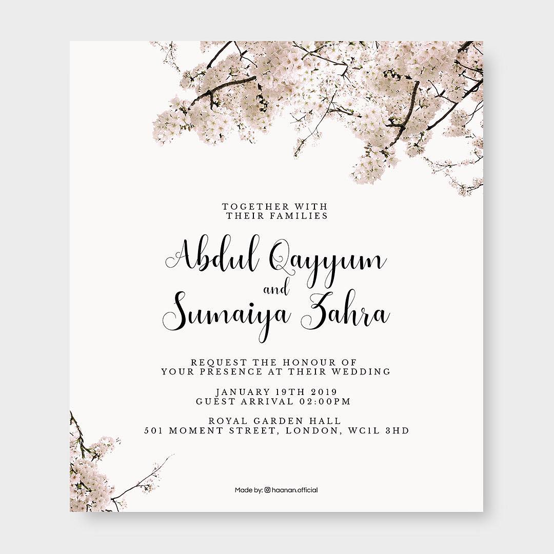 Featured image of post Muslim Wedding Invitation Wording The request to come to the wedding