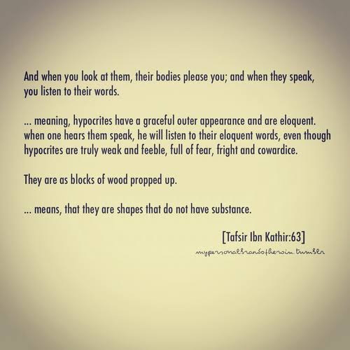 Hypocrisy in Islam quotes (9)