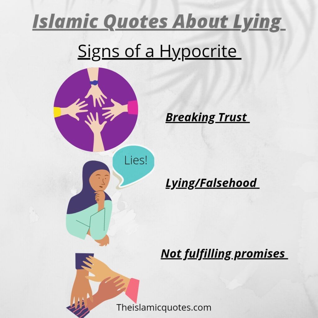 50 Islamic Quotes About Lying with Images  