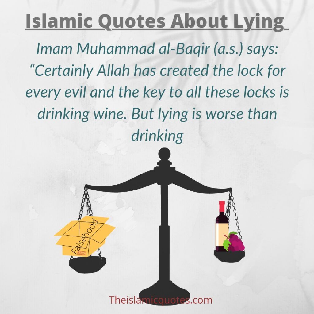 Lying kills the reason Islamic quotes about lying