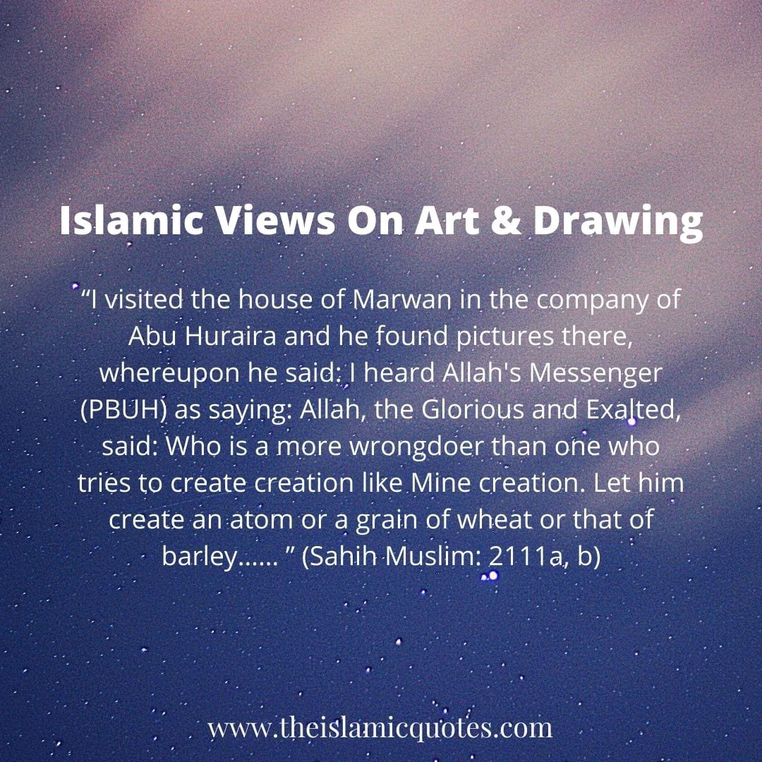 islamic quotes on art and drawing