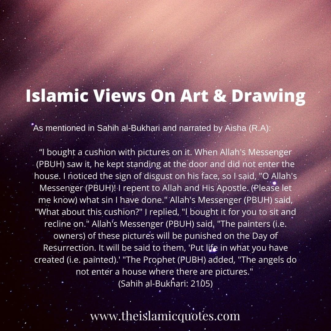 islamic quotes on art and drawing