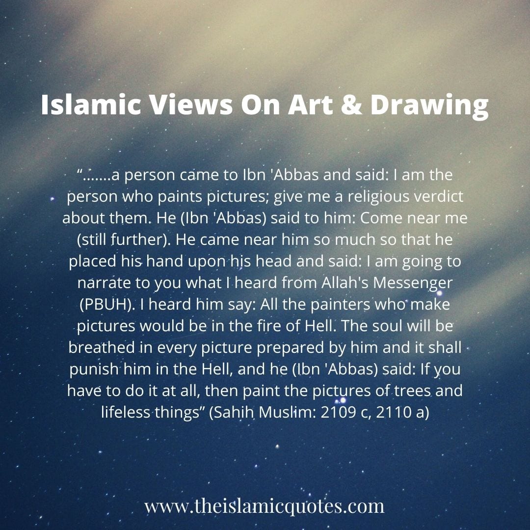 islamic quotes on art and drawing