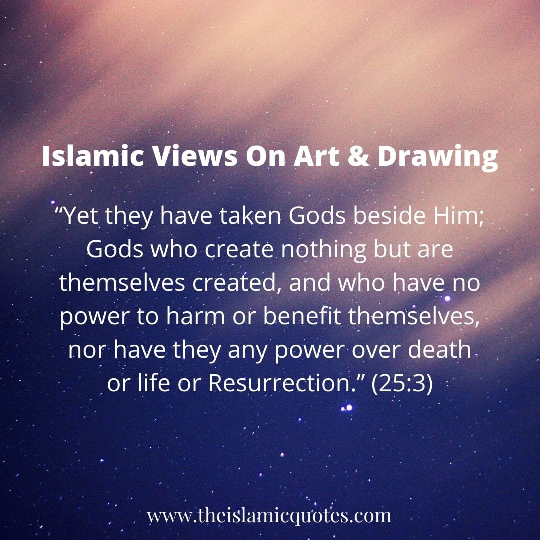 islamic quotes on art and drawing