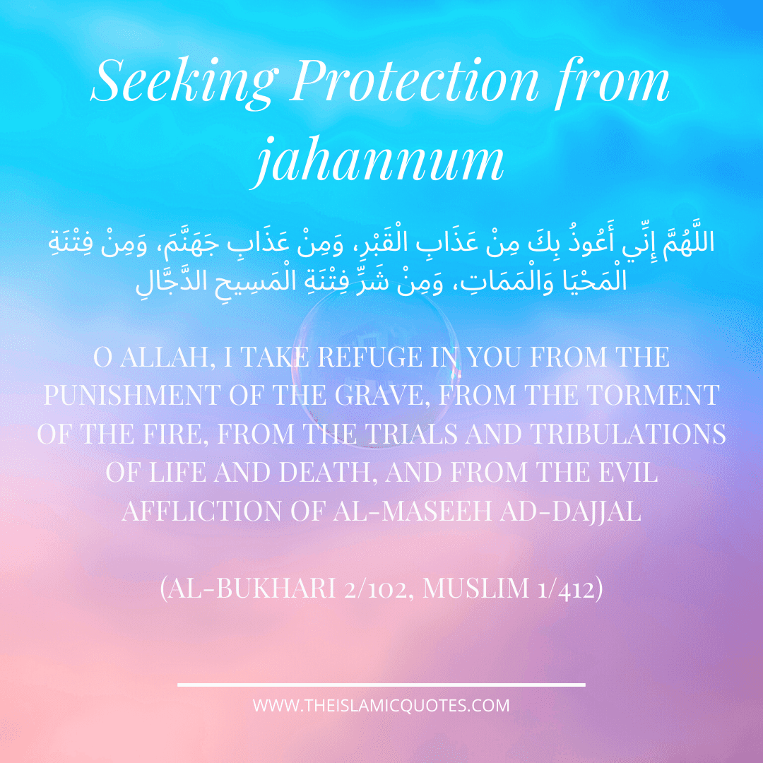 7 Duas for Jannah/Paradise and Protection from Hell Fire  