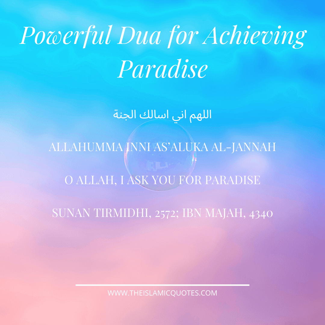 7 Duas for Jannah/Paradise and Protection from Hell Fire