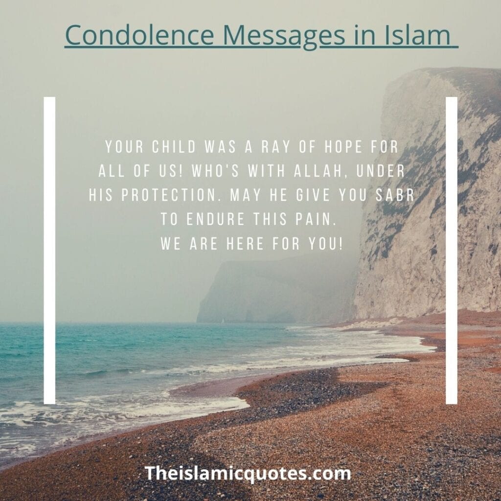 Condolence on child's deayhdeath Condolence Messages in Islam