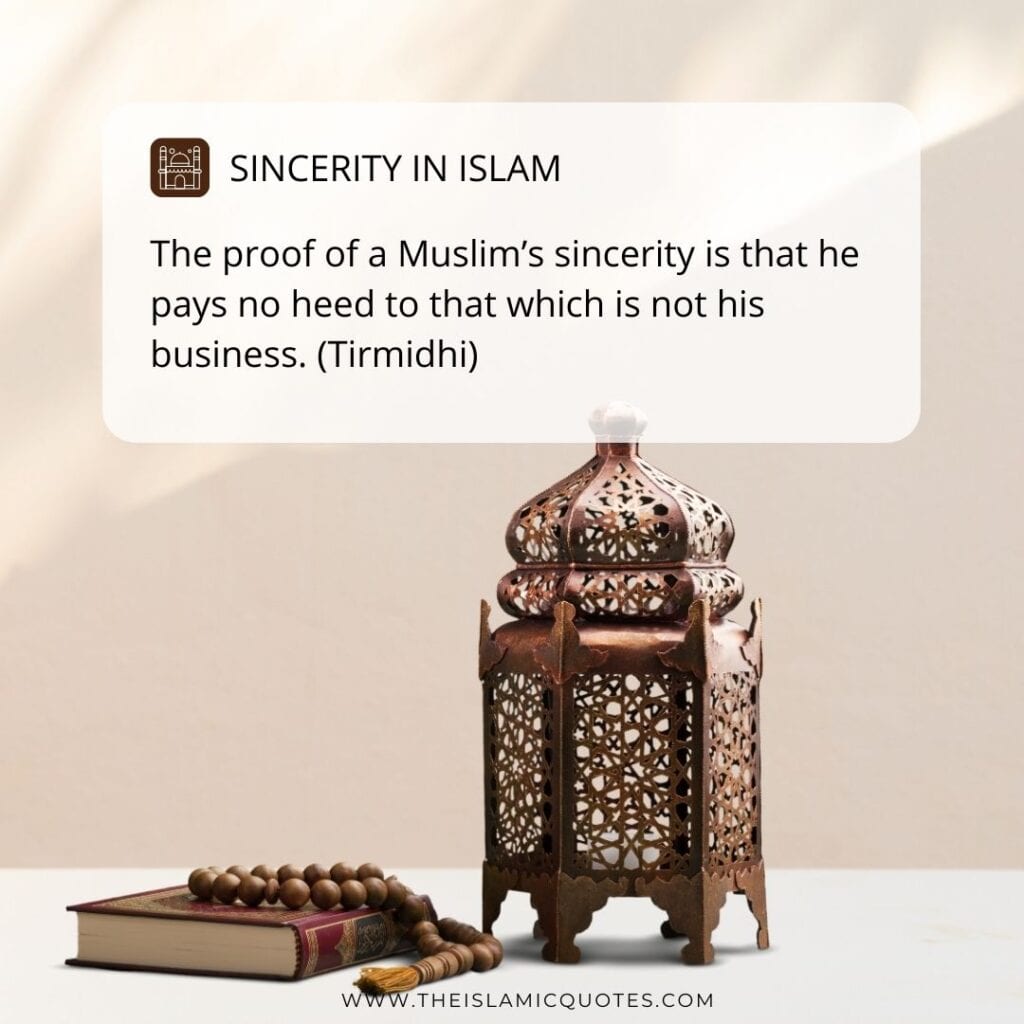 sincerity in islam quotes