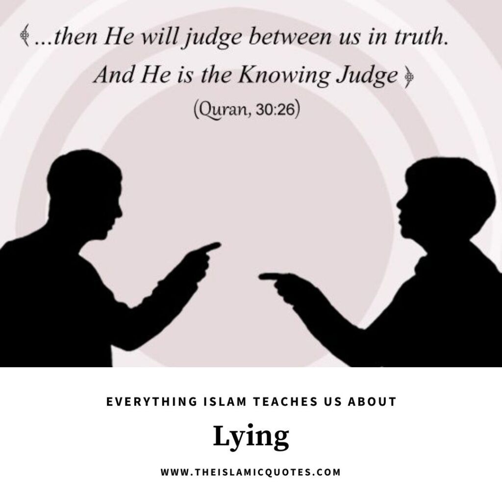 50 Islamic Quotes About Lying with Images  