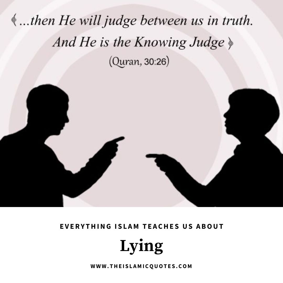 50 Islamic Quotes About Lying with Images