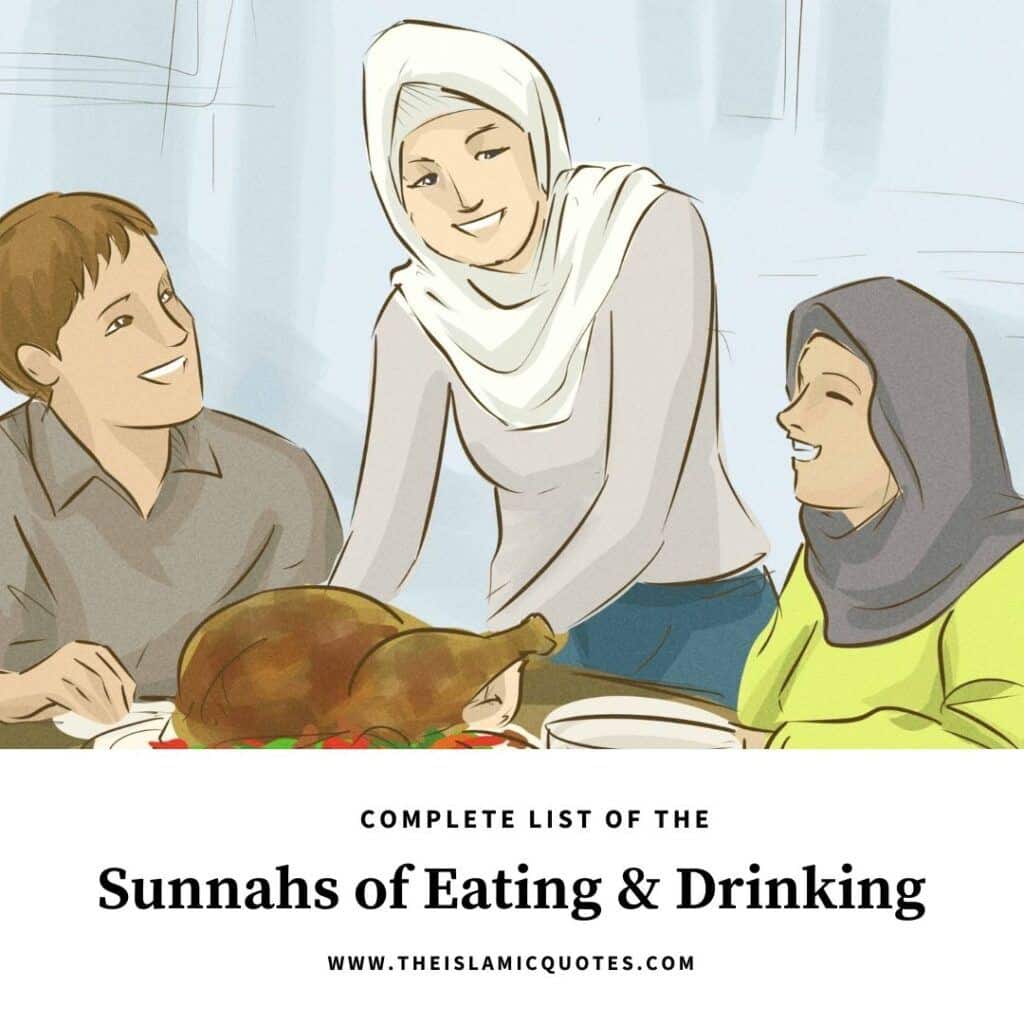 20 Sunnahs of Eating and Drinking That Muslims Must Follow  