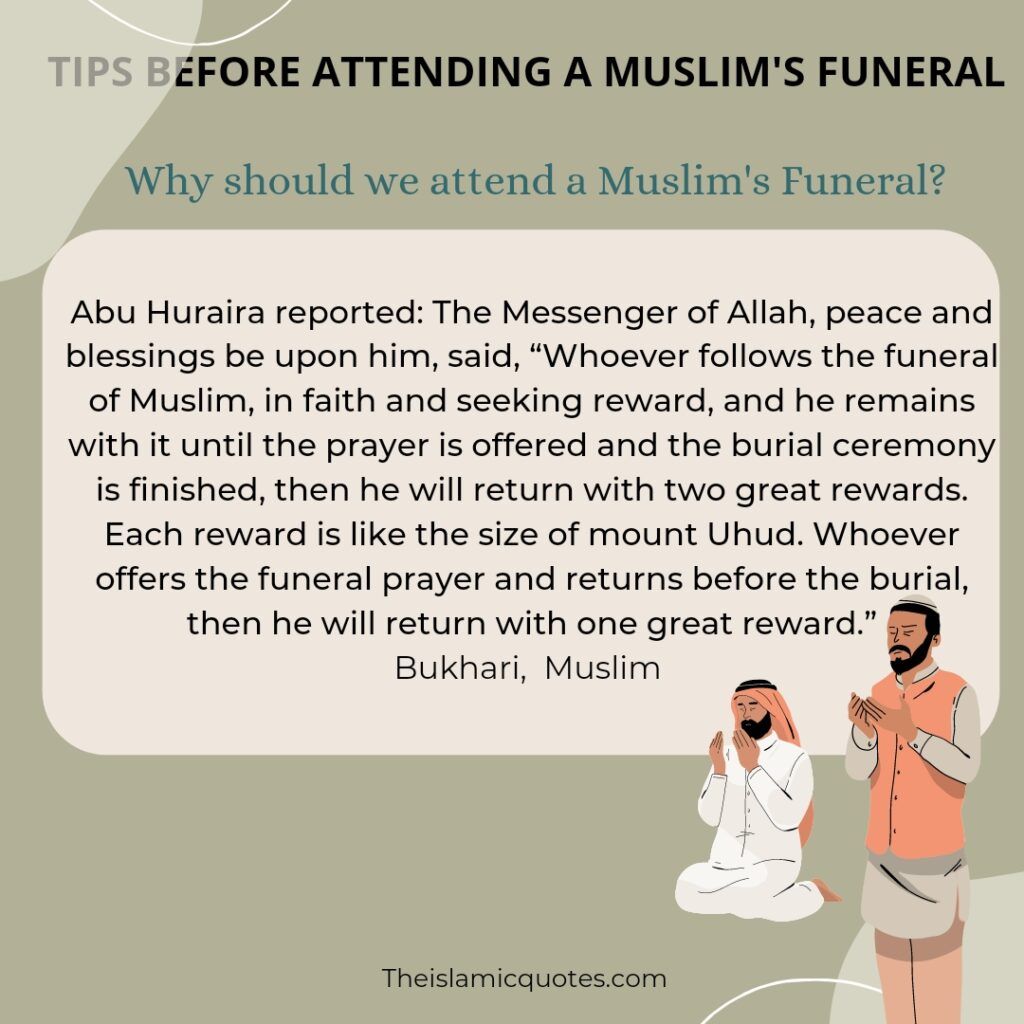 Rewsrds for attending funerals in Islam how to attend a muslim funeral