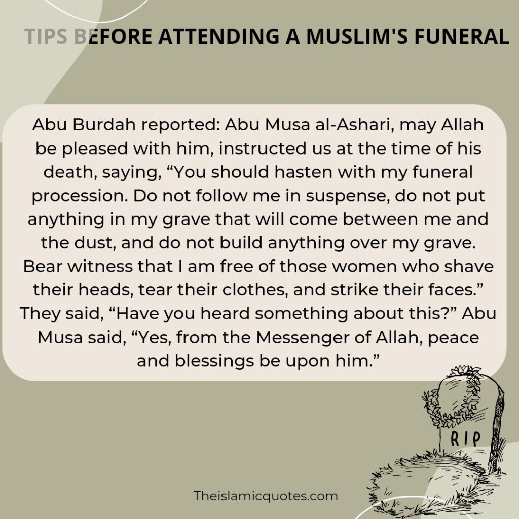 how to attend a muslim funeral