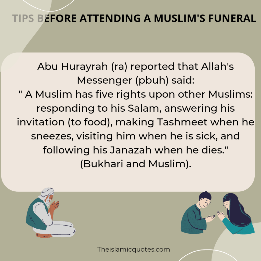 how to attend a muslim funeral