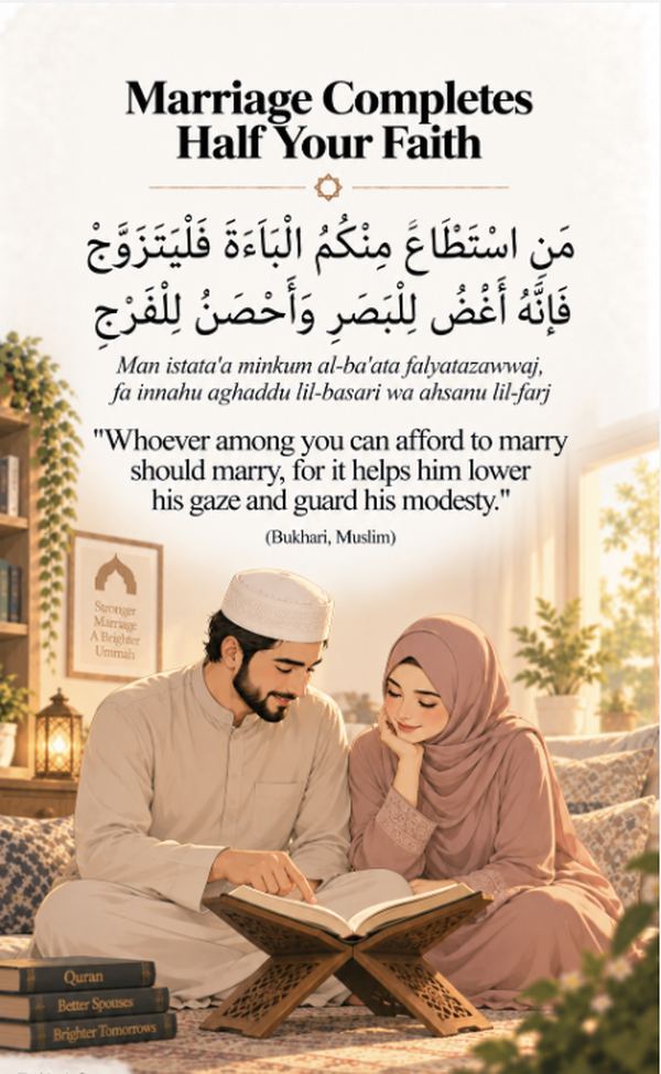 Marriage Completes Half Your Faith