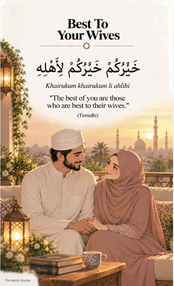 Best of you are those best to their wives - hadith quote