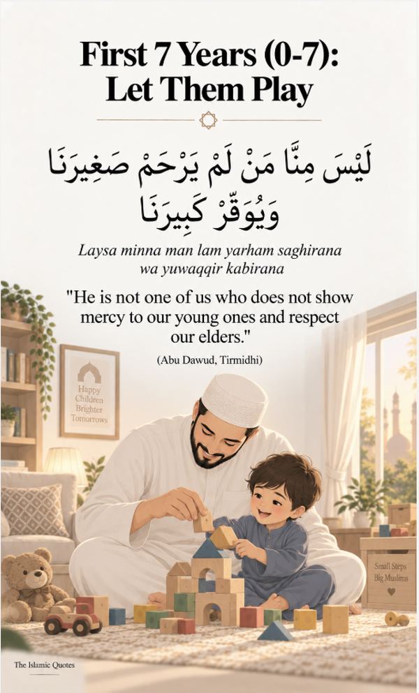 First 7 years of a Muslim child - let them play