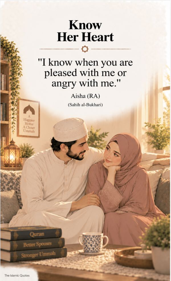 Learn to communicate and know her heart - sunnah way to keep wife happy