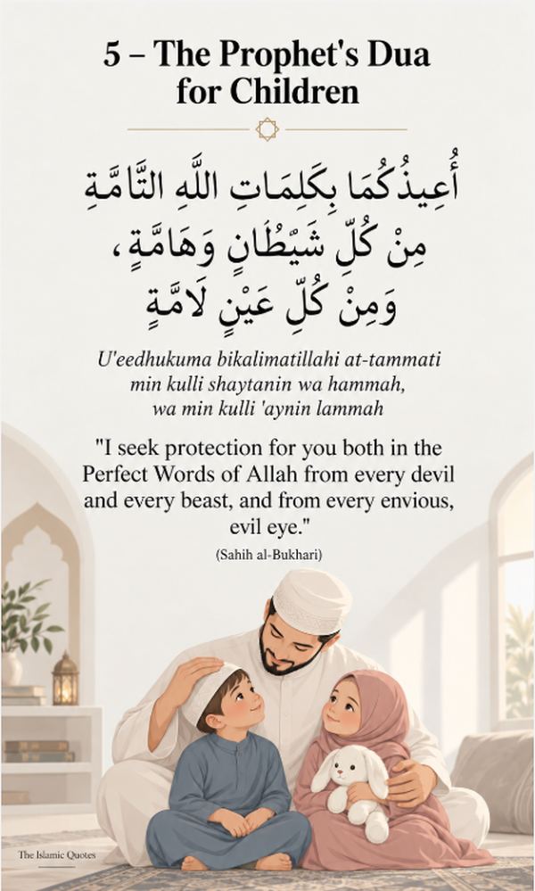 5 - The Prophet's Dua for Children protection quote card