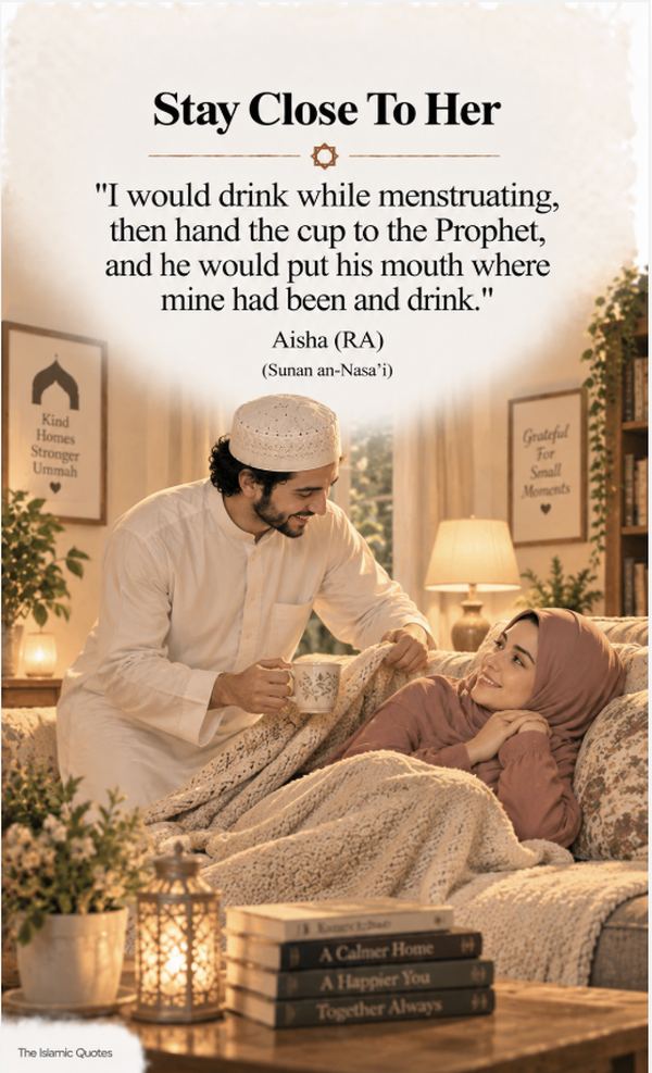 Stay close to her always - sunnah way to keep wife happy