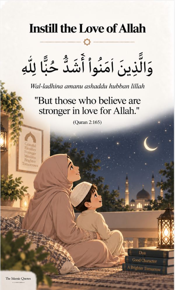Islamic parenting tip - instill the love of Allah