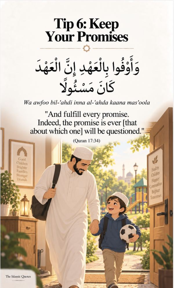 Islamic parenting tip - keep your promises