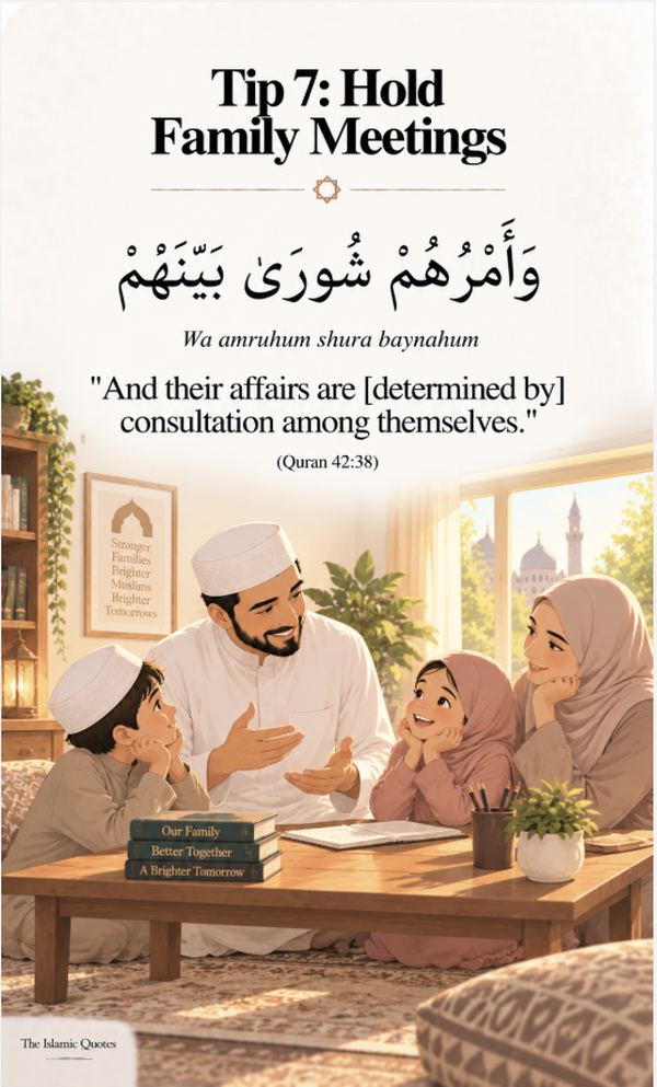 Islamic parenting tip - family meetings and decision making