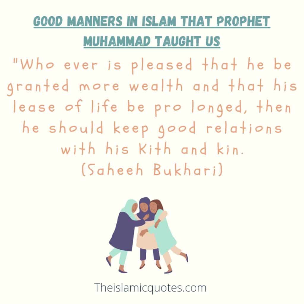 Keeping Good Relations With Kin Habits and Manners of Prophet Muhammad