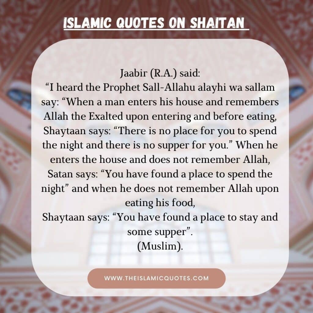 Islamic Quotes on Shaitan