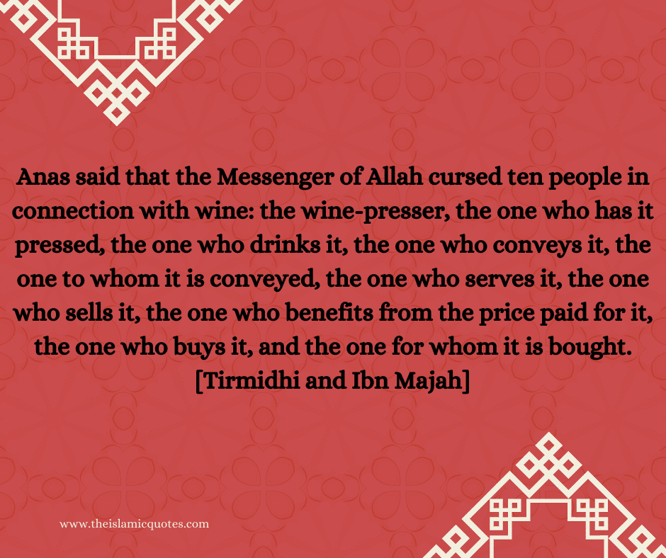 Islamic Quotes on Alcohol