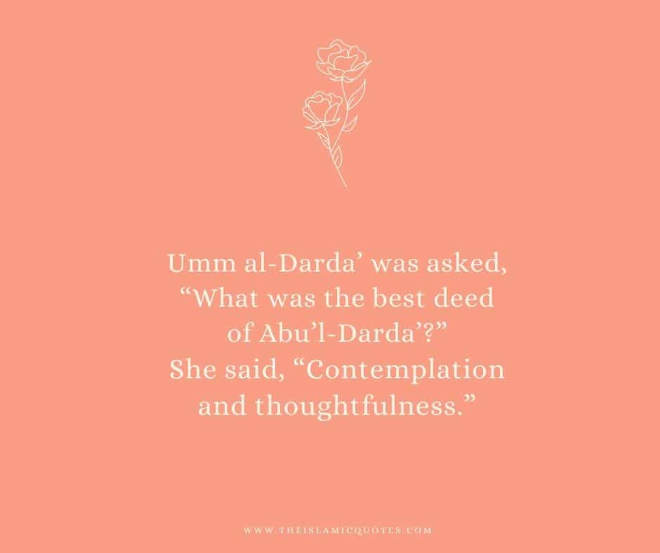 Abu Darda R.A quotes.