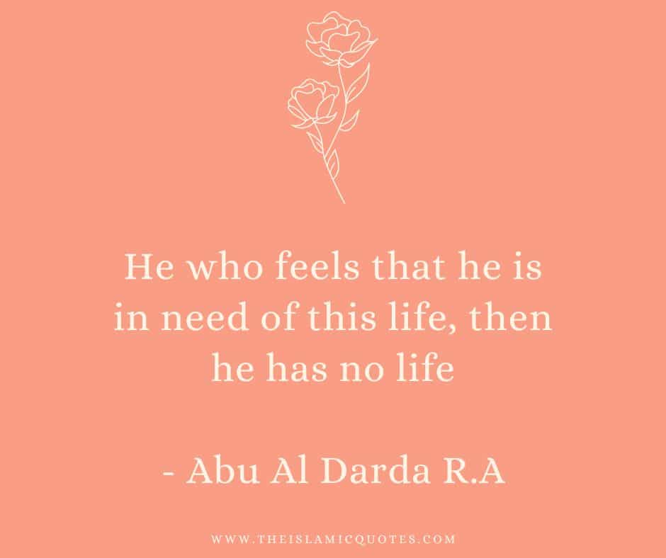 10 Islamic Quotes by Hazrat Abu Darda & His Wise Sayings  