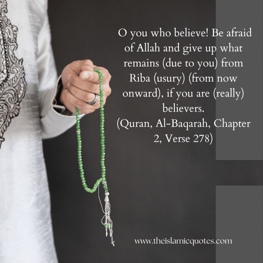 Islamic Quotes on Interest