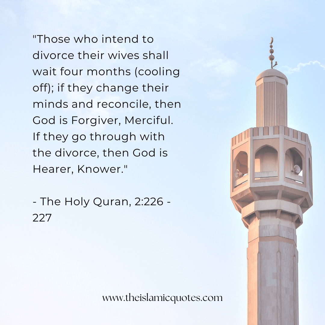 15 Islamic Quotes on Divorce & Process of Divorce in Islam